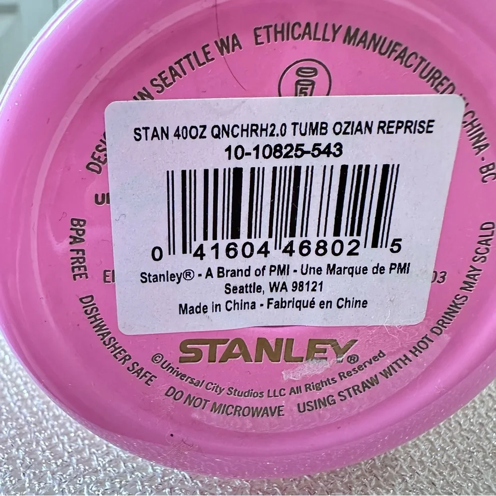 Stanley Wicked Ozian Pink 40oz Tumbler FlowState Quencher Ozian Reprise NWT - Picture 11 of 11